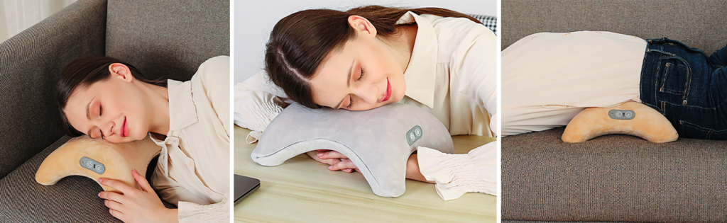 Le bienfait d’un coussin de sieste multifonctionnel bureau pour la santé. Masque occulaire Oreiller Coussin lombaire Bureau Voyage Amazon cdiscount France