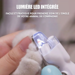 Coupe-ongles pour animaux de compagnie à lumière LED2