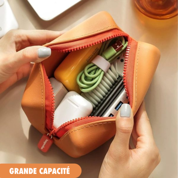 Trousse de maquillage élégante et imperméable-