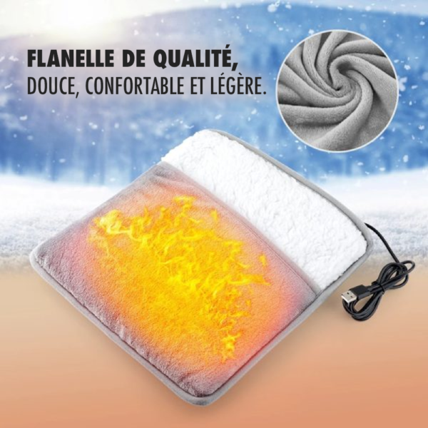 Chaussons chauffants électriques USB en flanelle-10