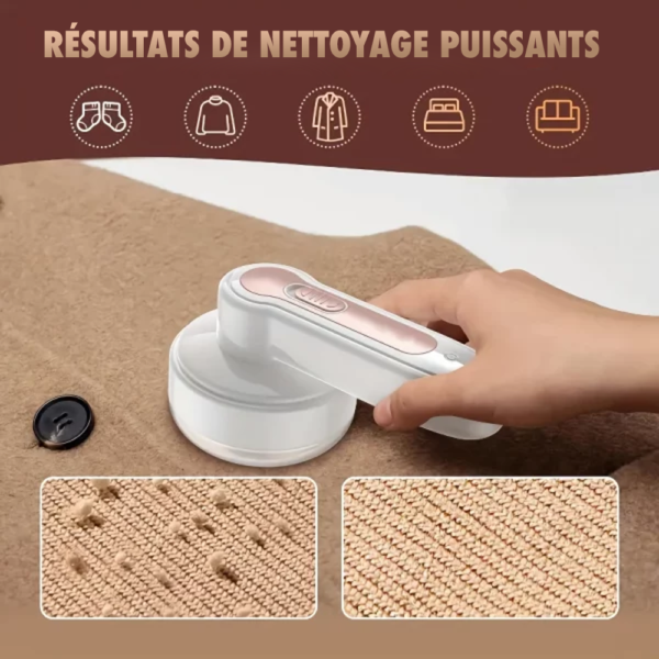 Éliminateur de peluches compact et efficace-4