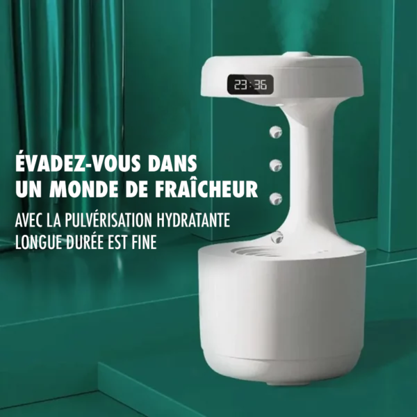 Humidificateur d’air anti-gravité avec affichage LED, brumisation fine-4