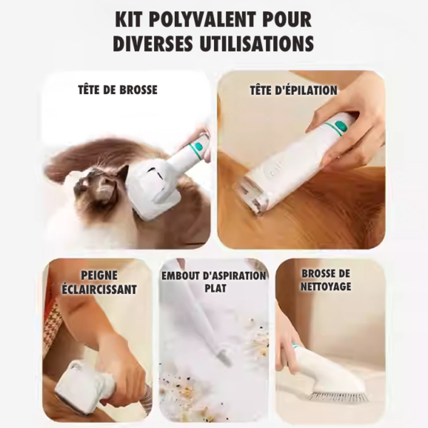 Kit d’aspirateur pour toilettage d’animaux-5