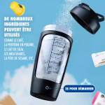 Shaker Protéine Mixeur Électrique Grande Capacité - Idéal pour Smoothies et Boissons Nutritionnelles-4