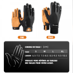 Gants cyclisme doigts à longs antidérapants, anti-chocs et écran tactile pour vélo et moto