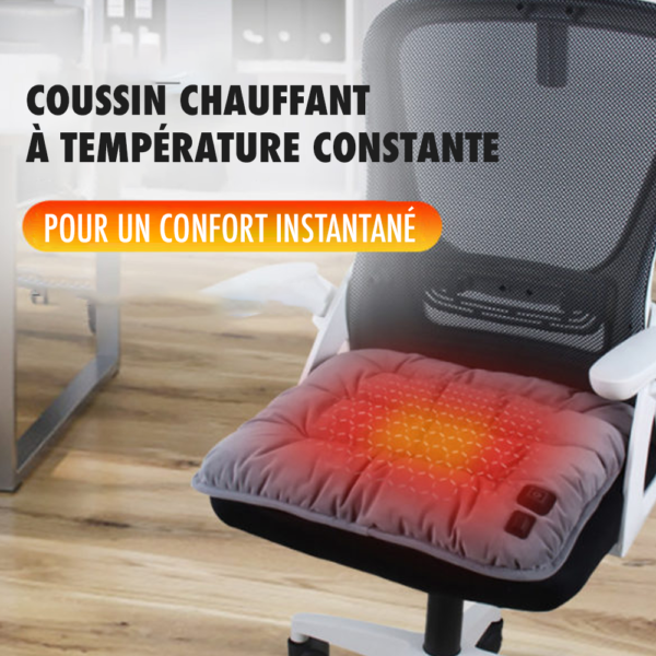 Coussin de siège chauffant bureau interface usb voiture coussin de siège-3