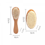 Ensemble de 2 brosses et peignes en bois pour bébé7