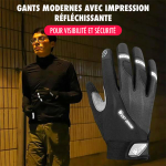 Gants de cyclisme à doigts longs pour hommes et femmes-14