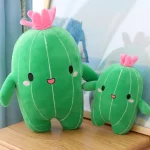 coussin en peluche en forme de cactus Kawaii