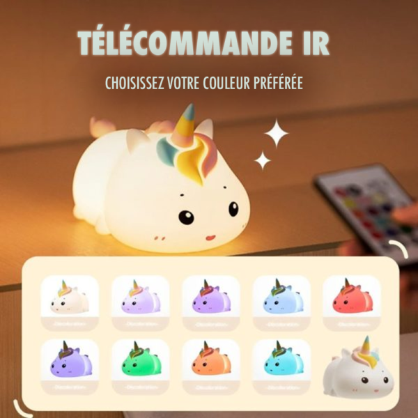 Lampe de nuit LED Licorne