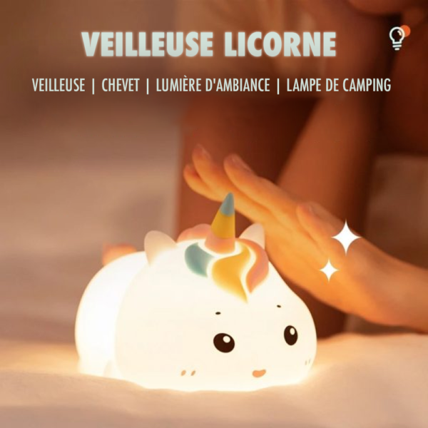 Lampe de nuit LED Licorne