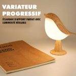 Veilleuse oiseau à activation tactile-2