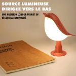 Veilleuse oiseau à activation tactile-3