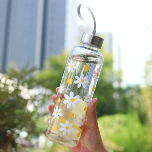Bouteille d'eau en plastique étanche de 550 ml avec corde