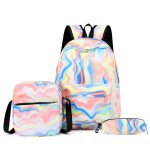 Ensemble de 3 sacs à dos tie-dye pour filles sable mouvant