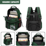 Ensemble de sacs à dos légers et durables pour étudiants et voyageurs