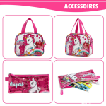 Ensemble sac à dos en PVC transparent pour filles-6