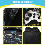 Ensemble sac à dos léger pour garçon avec sac à lunch et trousse