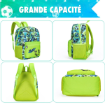 Ensemble sac à dos polyvalent pour garçon avec boîte à lunch