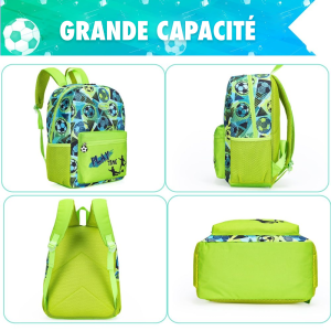 Ensemble sac à dos polyvalent pour garçon avec boîte à lunch