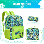 Ensemble sac à dos polyvalent pour garçon avec boîte à lunch-5