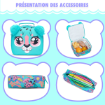 Sac à dos à roulettes léger pour enfants avec sac à lunch et trousse
