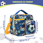 Sac à lunch mignon en polyester pour enfants, idéal pour l’école et les pique-niques-1