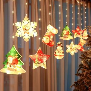 Guirlande Lumineux LED de Noël Étanche – Décoration Murale d'Extérieur ou d'Intérieur